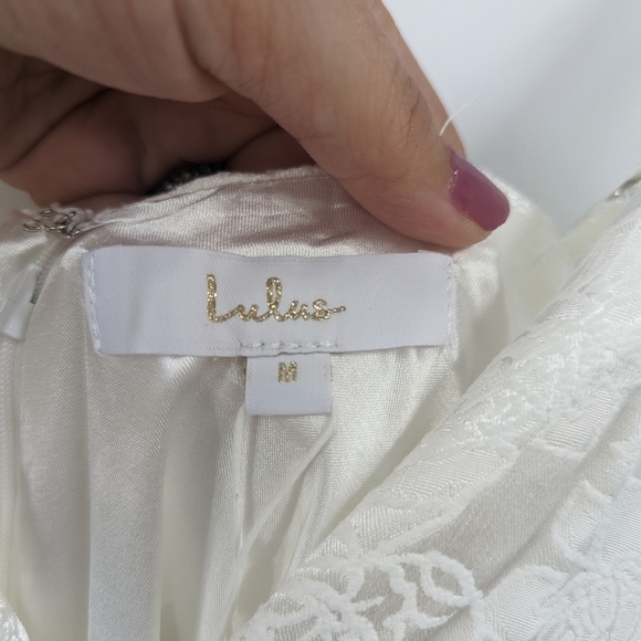 NWT LULU'S Promise My Passion Bridal Maxi V-neck Sleeveless Spaghetti Strap Dres - Picture 5 of 10